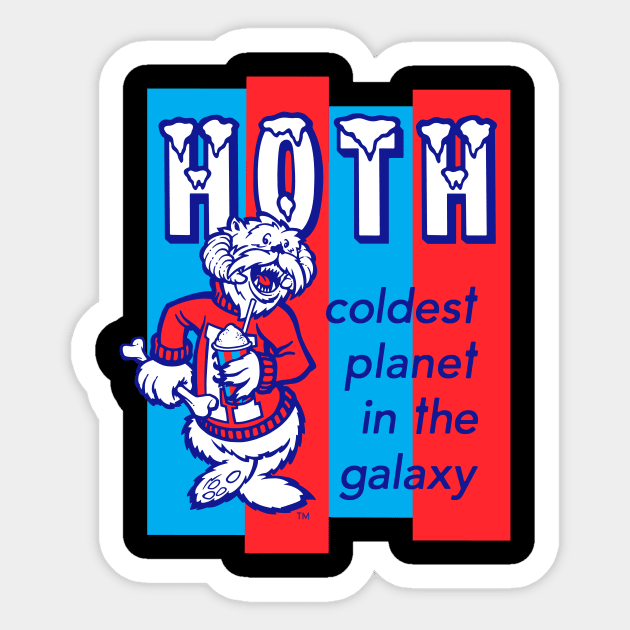 HOTH: COLDEST IN THE GALAXY Sticker by beastpop